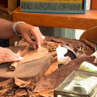 Production of Handmade cigars